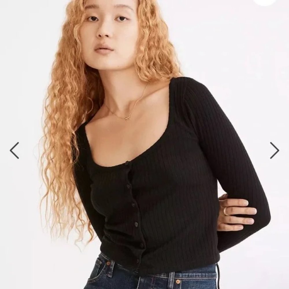 Madewell Black Button Shirt